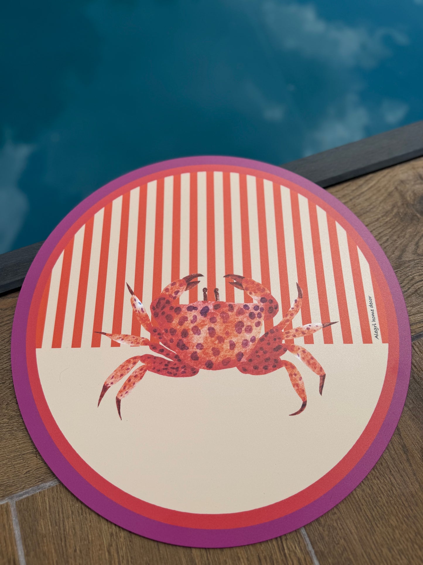 Placemat “In fondo al mar” - granchio