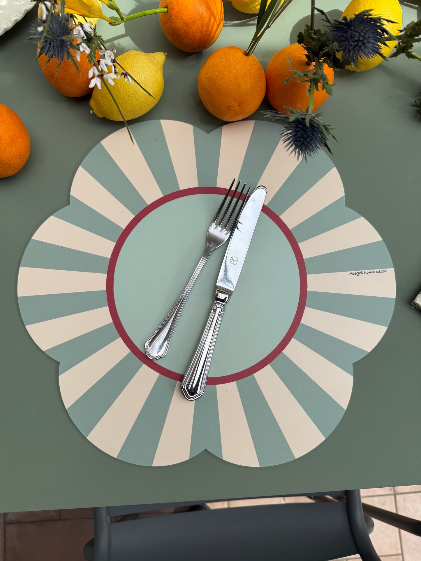 Placemat “Fra le righe” - salvia