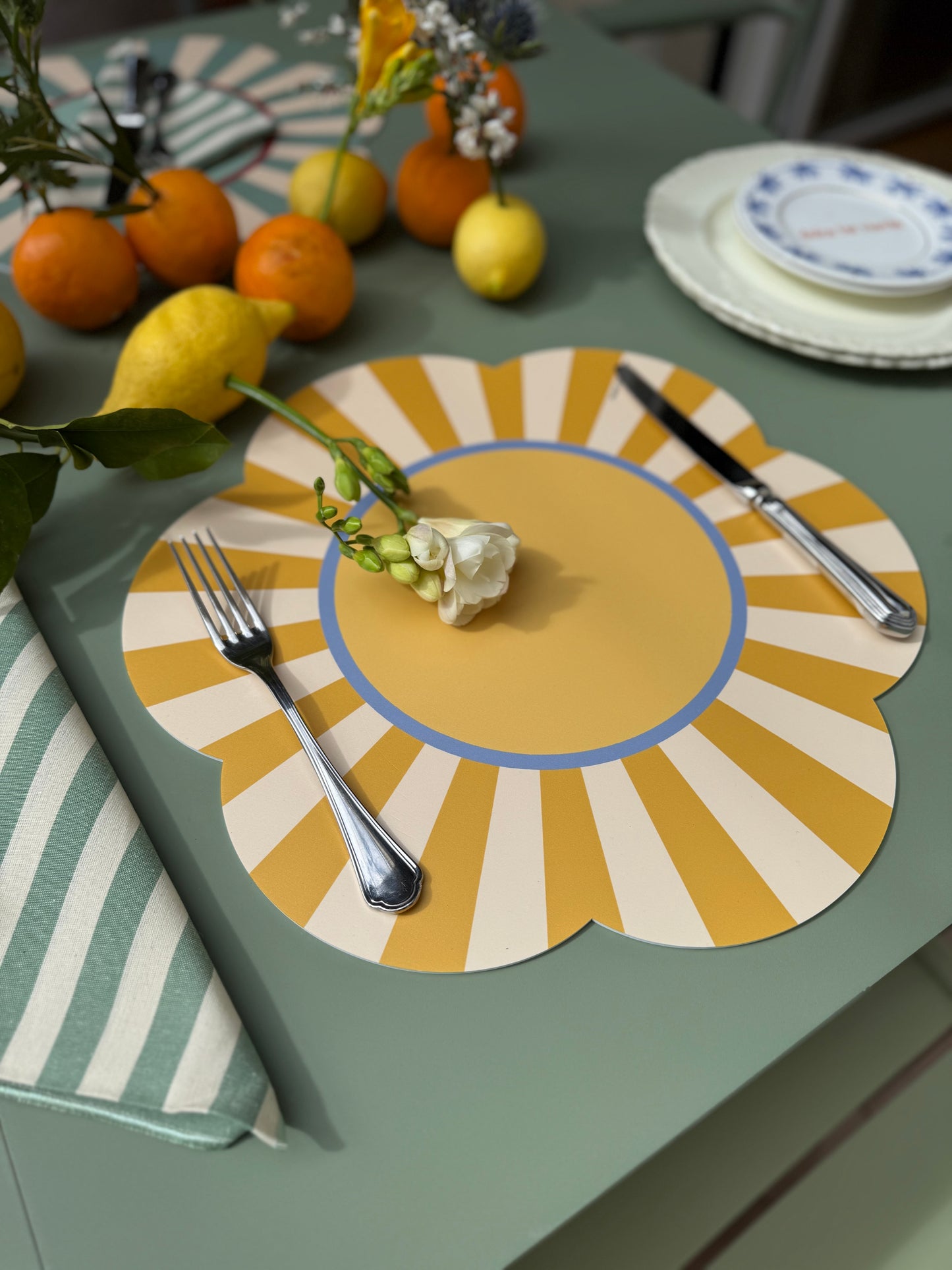 Placemat “Fra le righe” - giallo