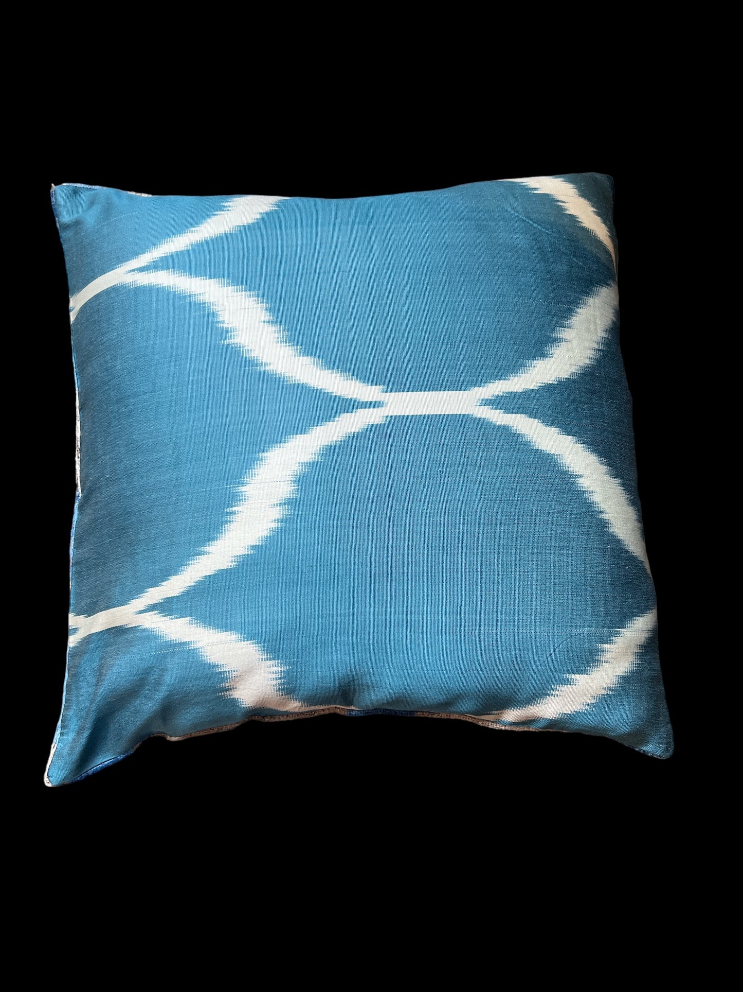 Cuscino in velluto di seta Ikat