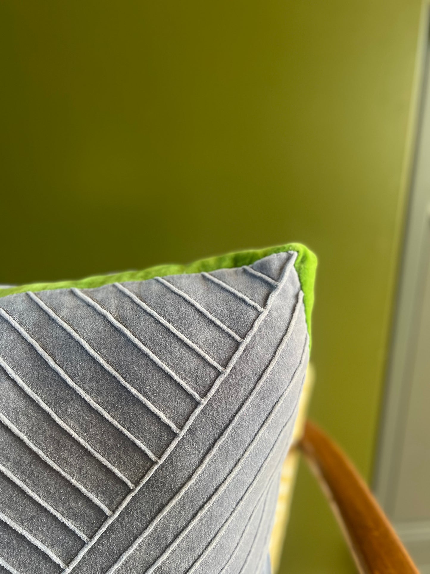 “Checks & stripes” - grigio e verde