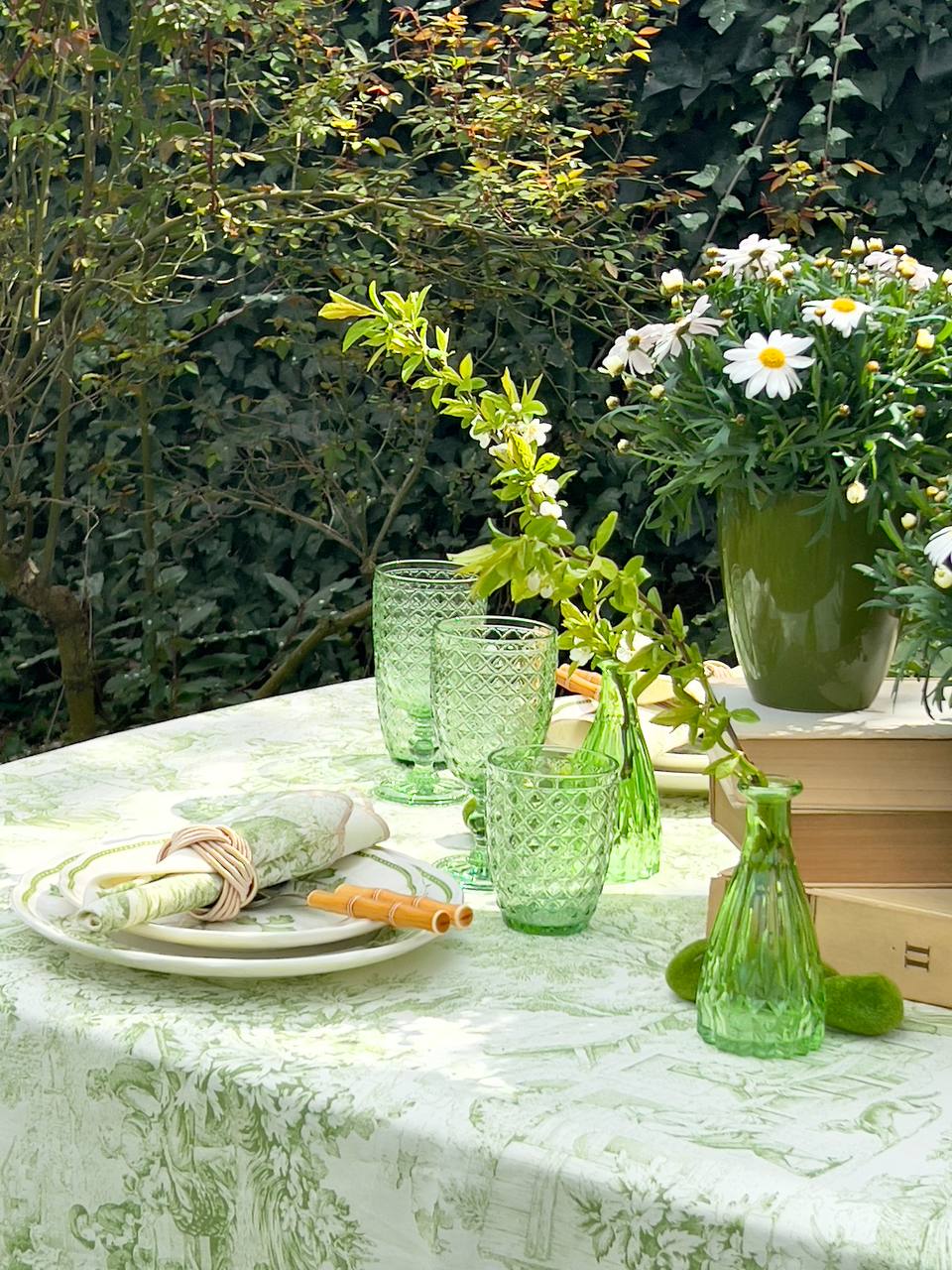 Toile de jouy - verde