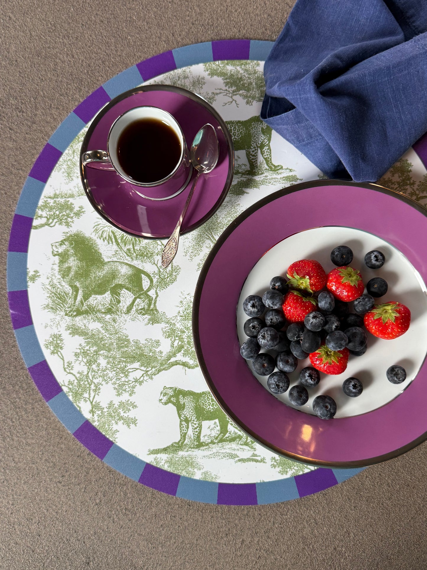 Collezione “Toile sauvage” - verde e viola