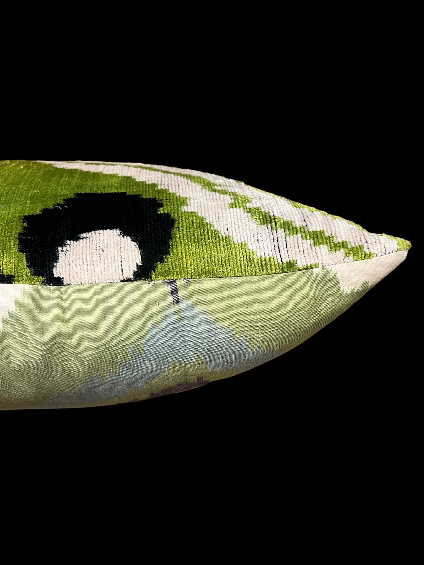 Cuscino in velluto di seta Ikat