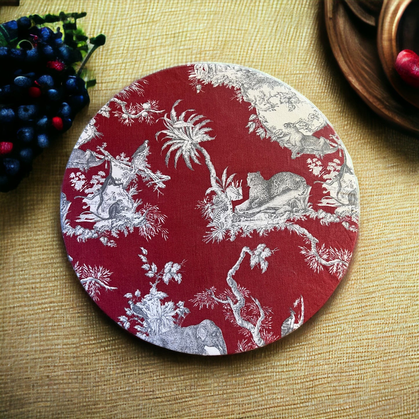 Placemat “Burgundy Animalier”
