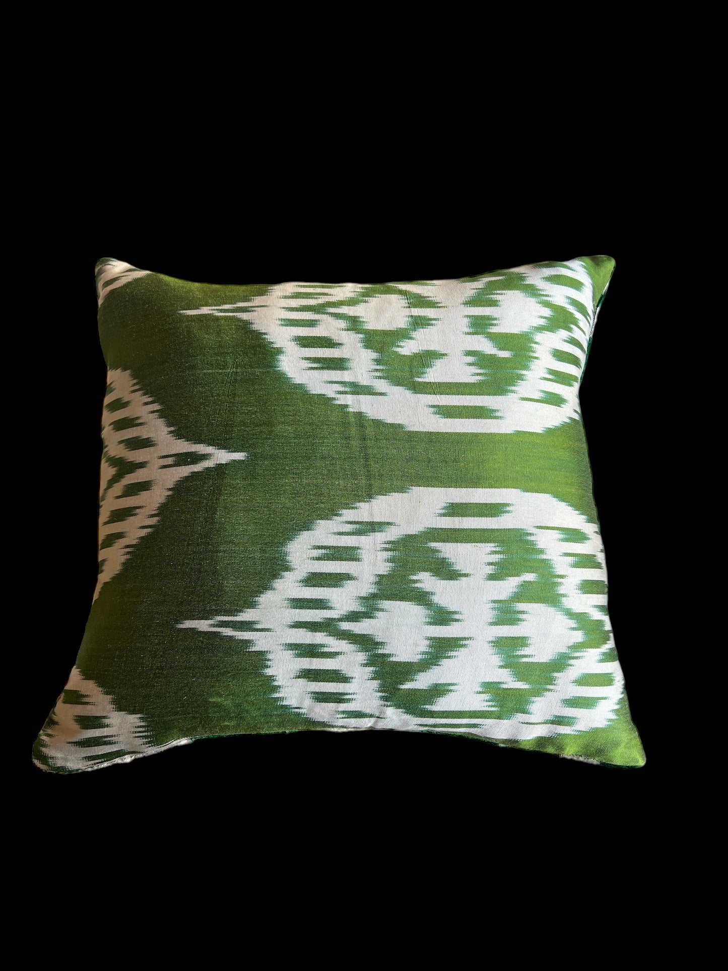 Cuscino in velluto di seta Ikat