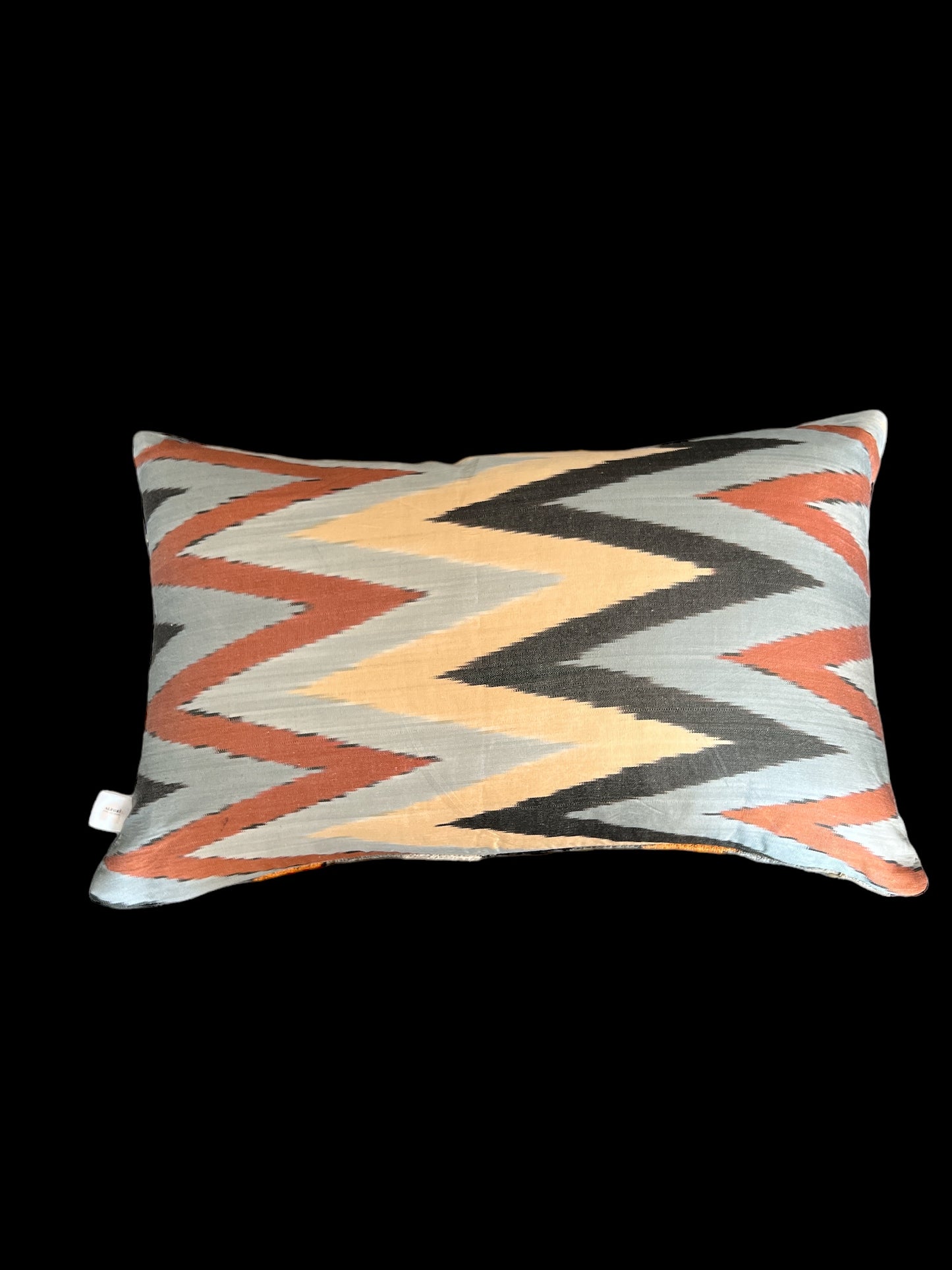 Cuscino in velluto di seta ikat