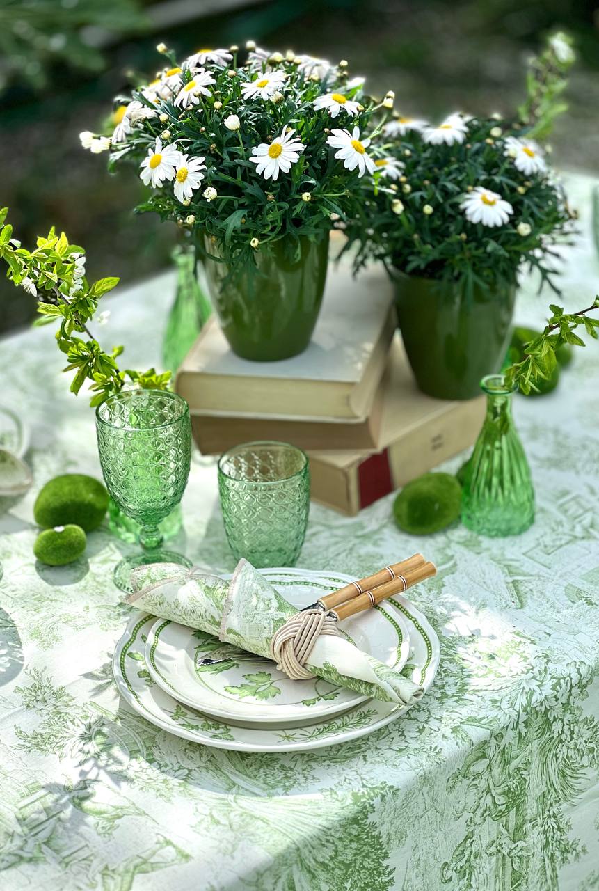 Toile de jouy - verde
