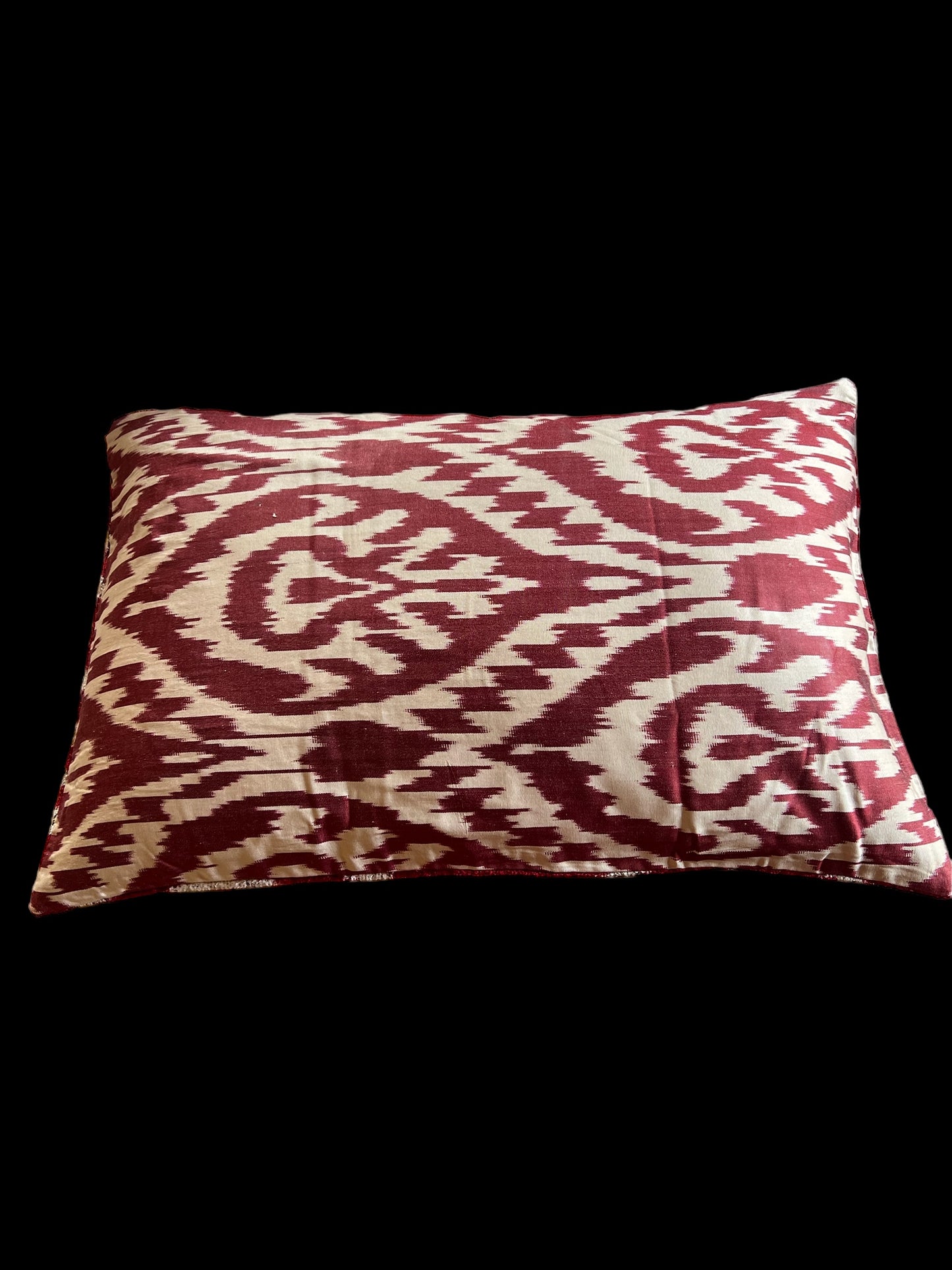 Cuscino in velluto di seta ikat