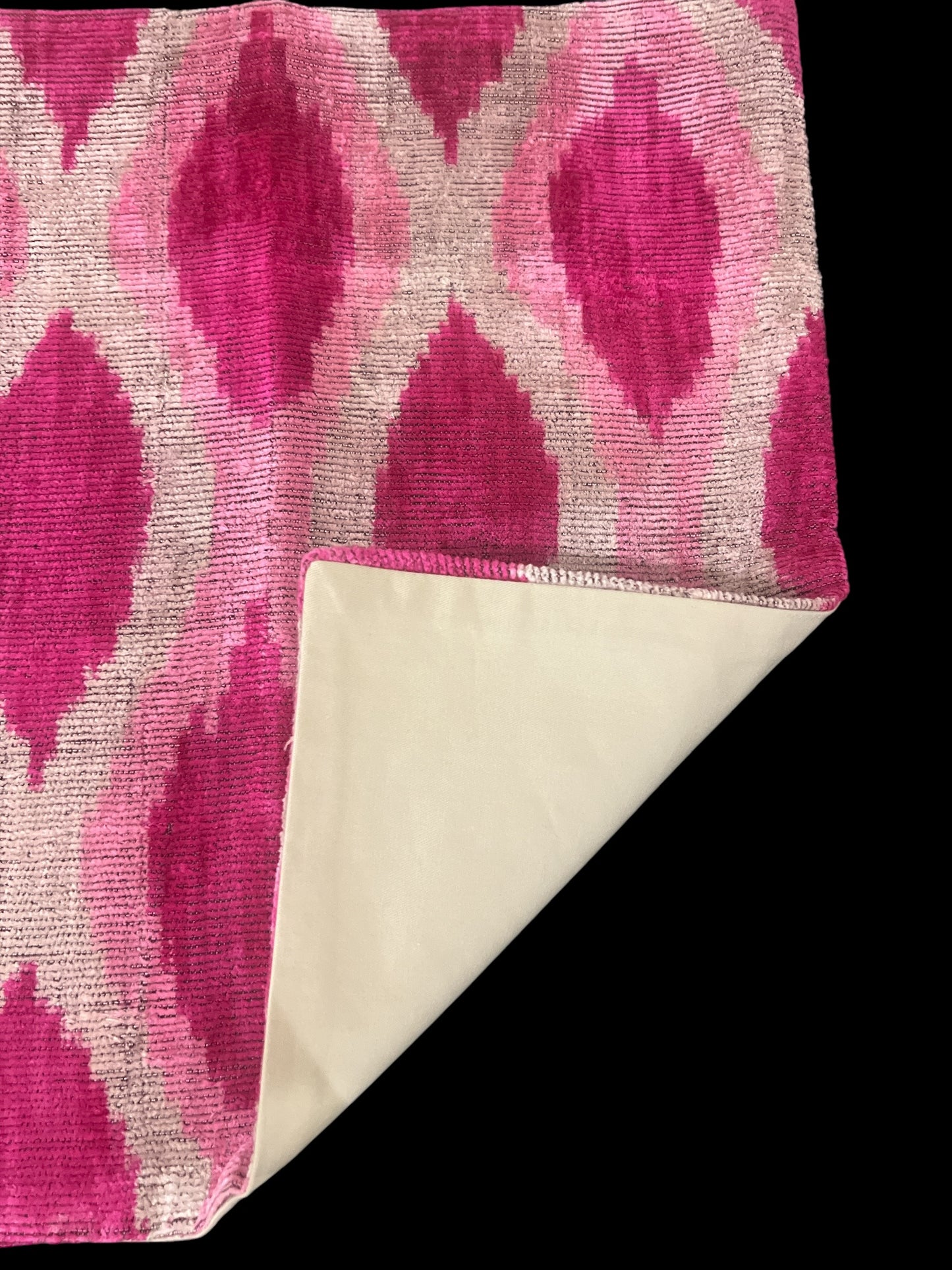 Cuscino in velluto di seta Ikat