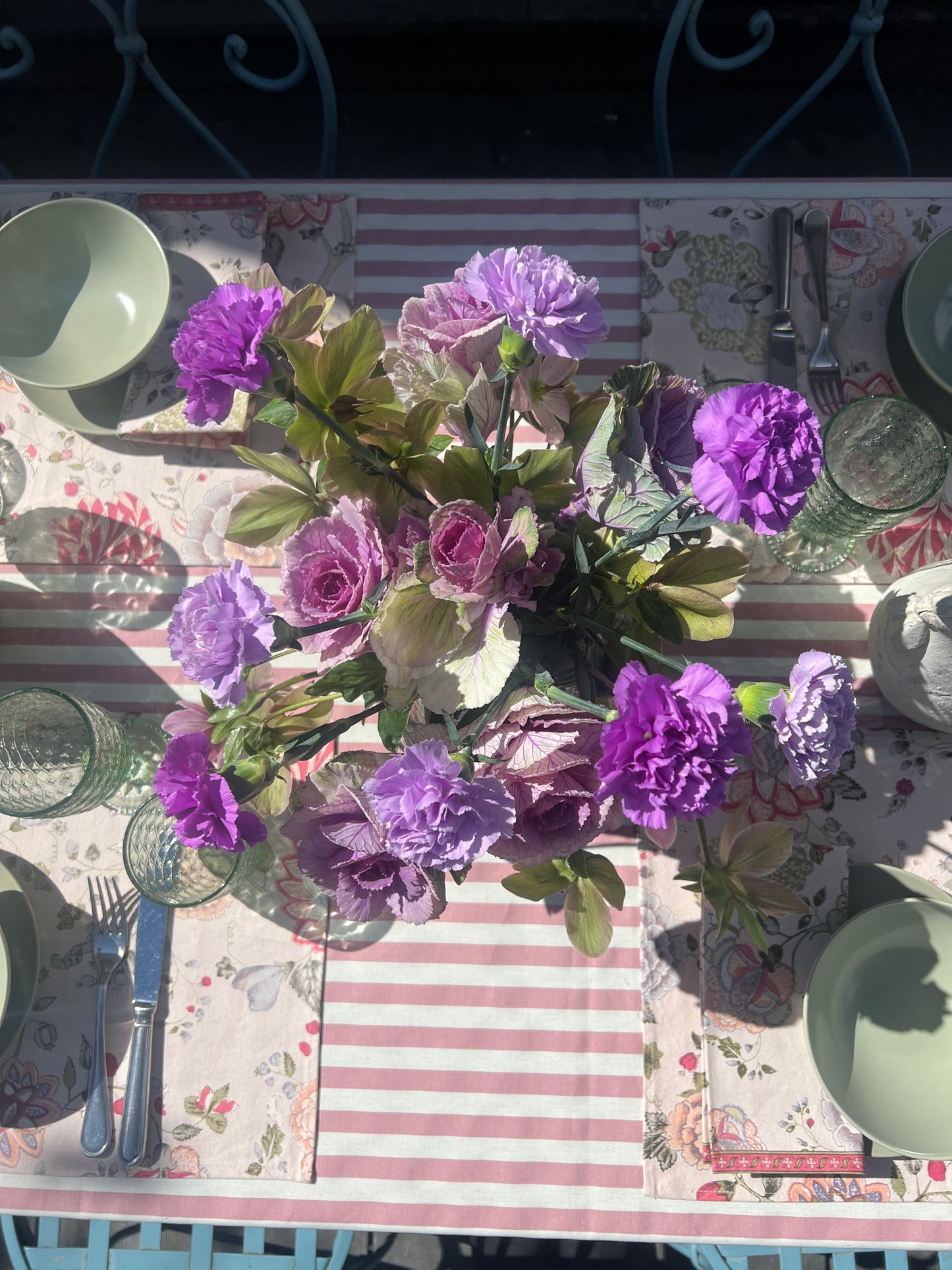 Collezione Indira: variante fiori rosa