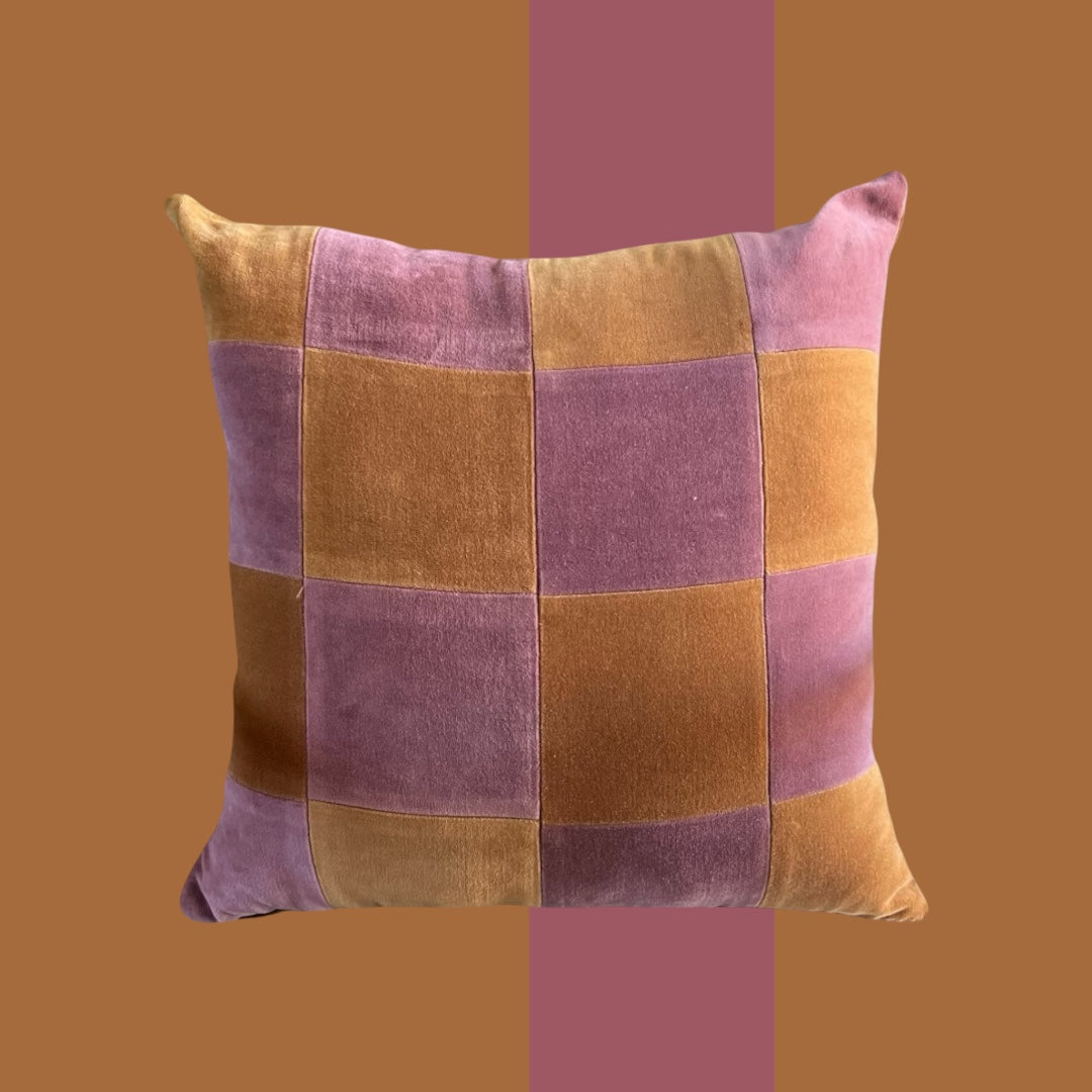 “Checks & stripes” - mostarda e cipria
