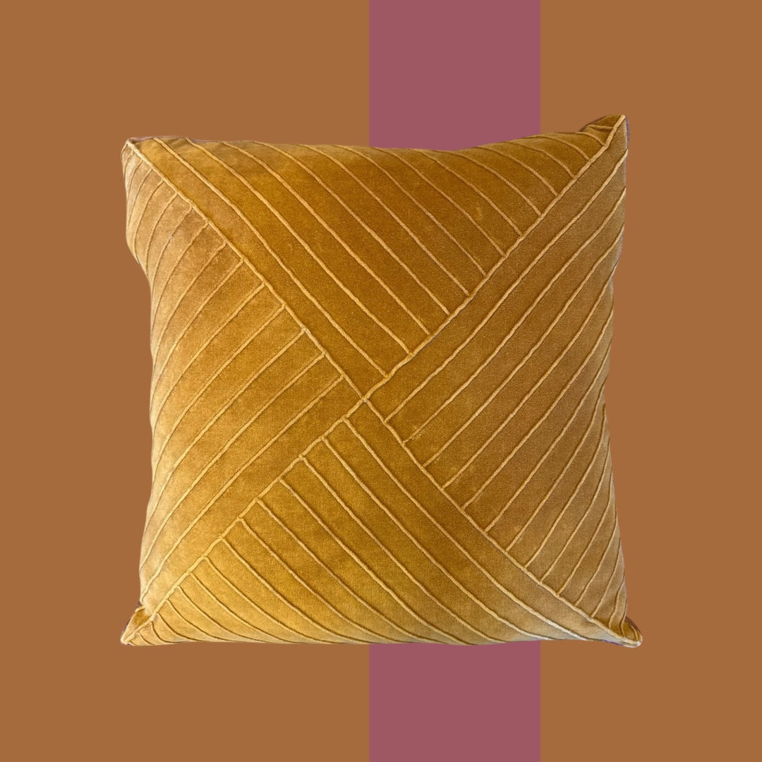 “Checks & stripes” - mostarda e cipria