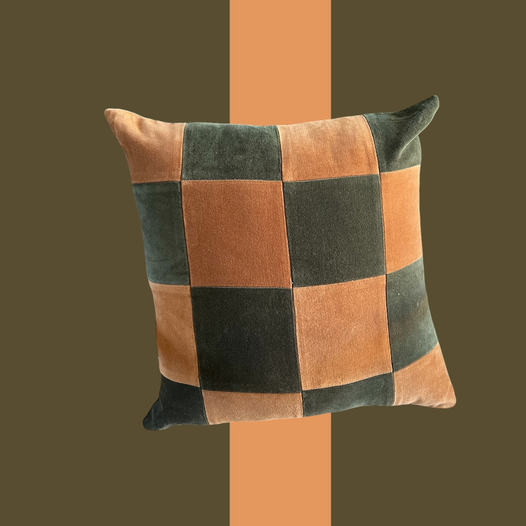 “Checks & stripes” - mostarda e verde militare