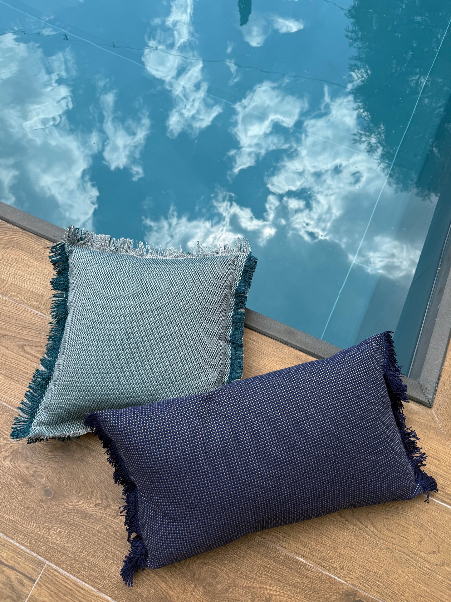 Cuscino outdoor blu