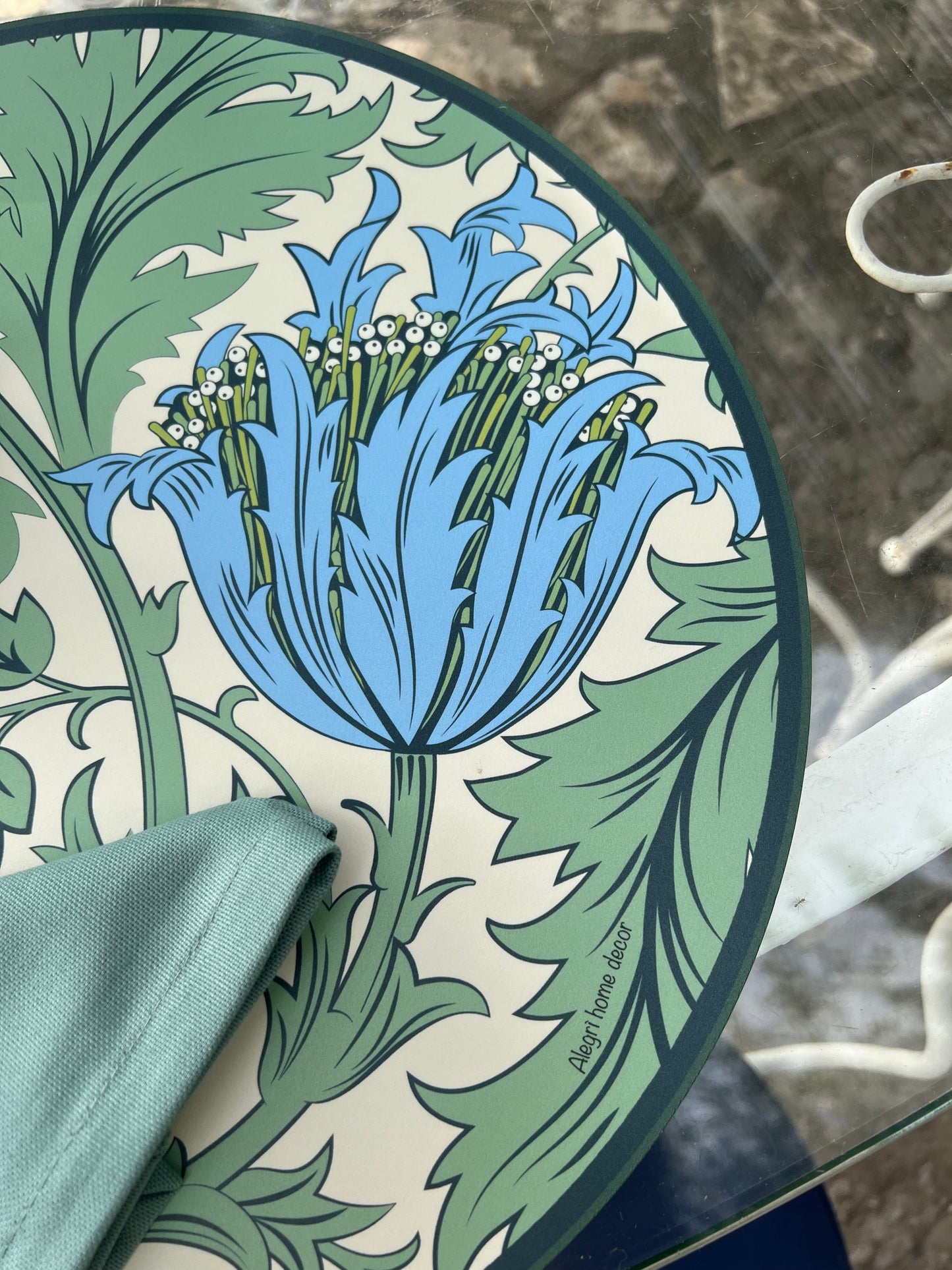 Placemats blooming - blu