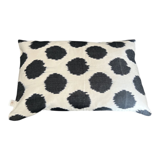 Cuscino in pura seta ikat