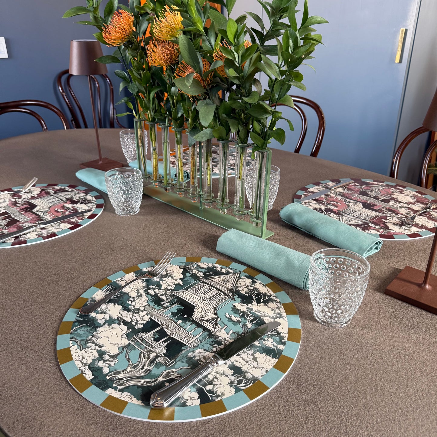 Collezione “La pagoda ” - ocra e carta da zucchero