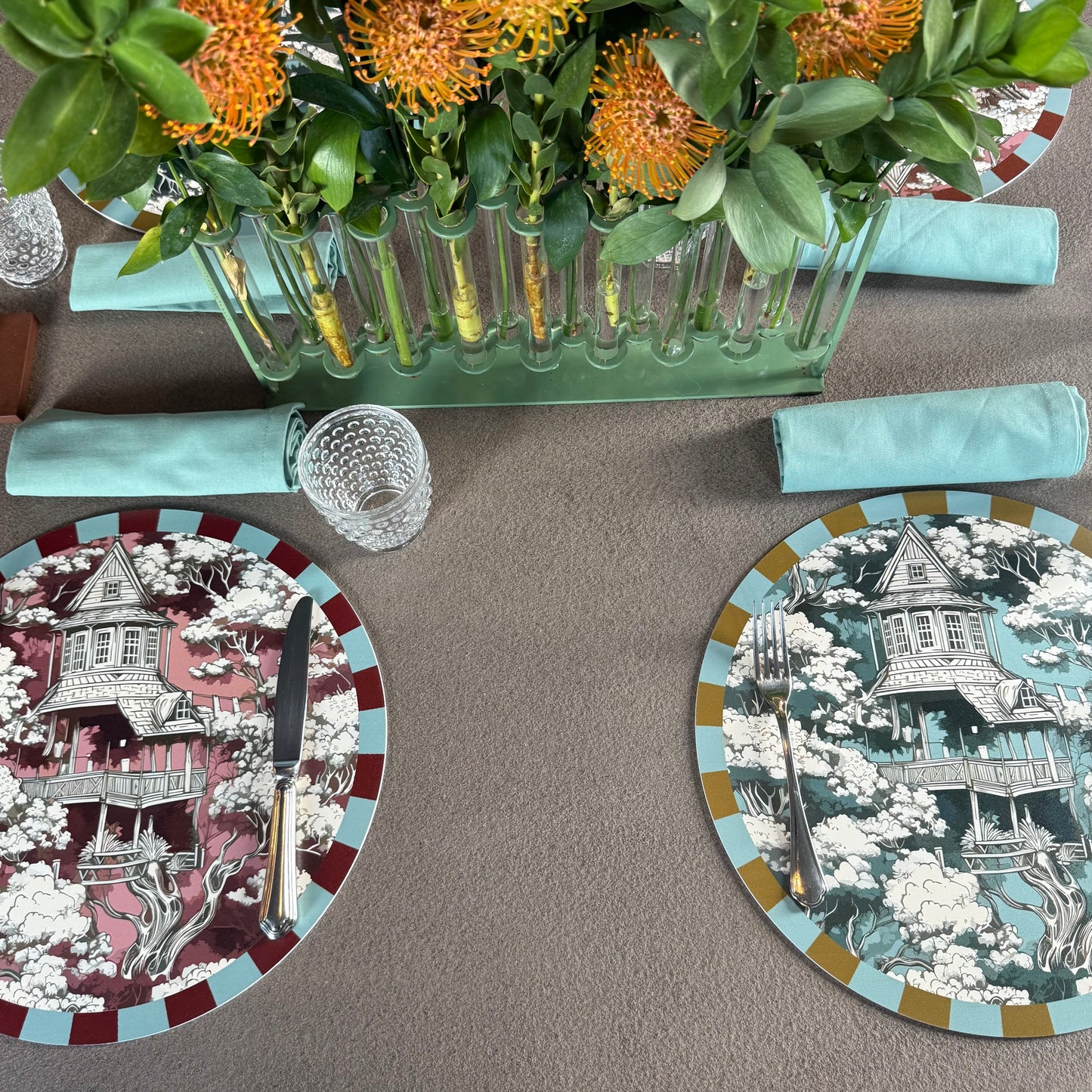 Collezione “La pagoda ” - ocra e carta da zucchero