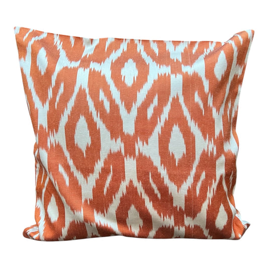Cuscino in pura seta ikat