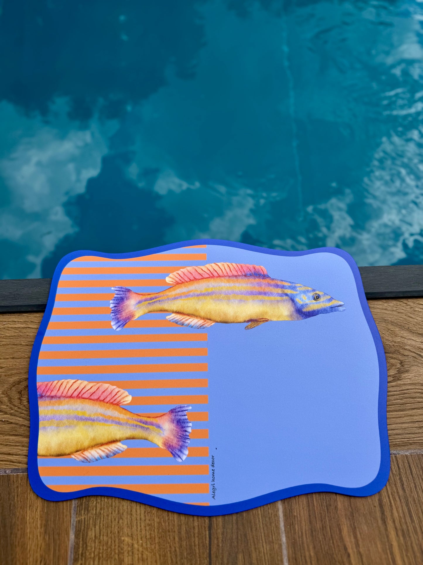 Tovaglietta “In fondo al mar”  - pesce pavone