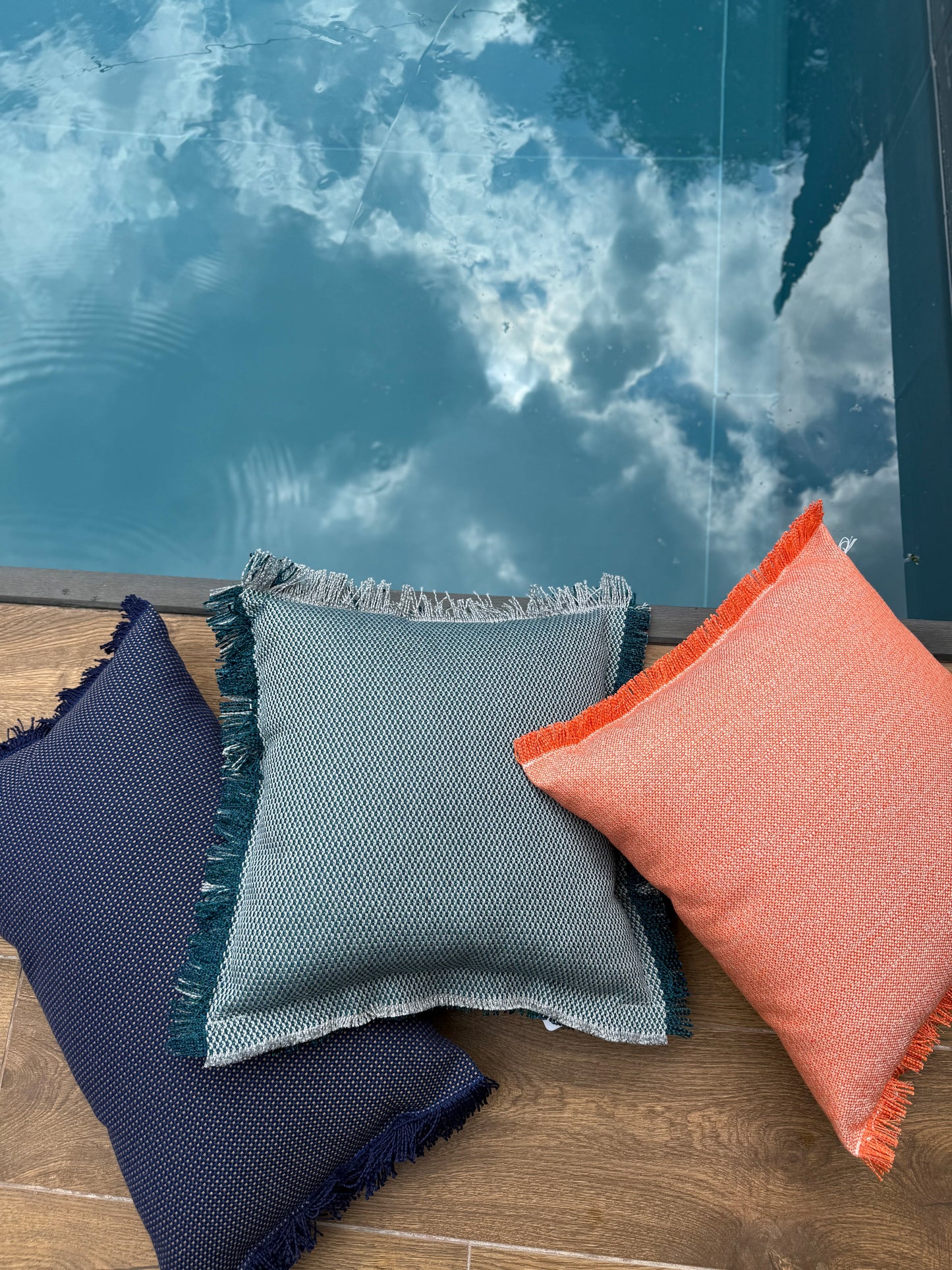 Cuscino outdoor petrolio