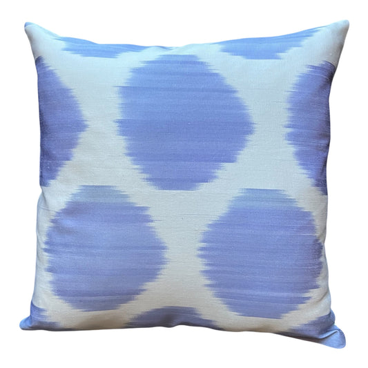 Cuscino in pura seta ikat