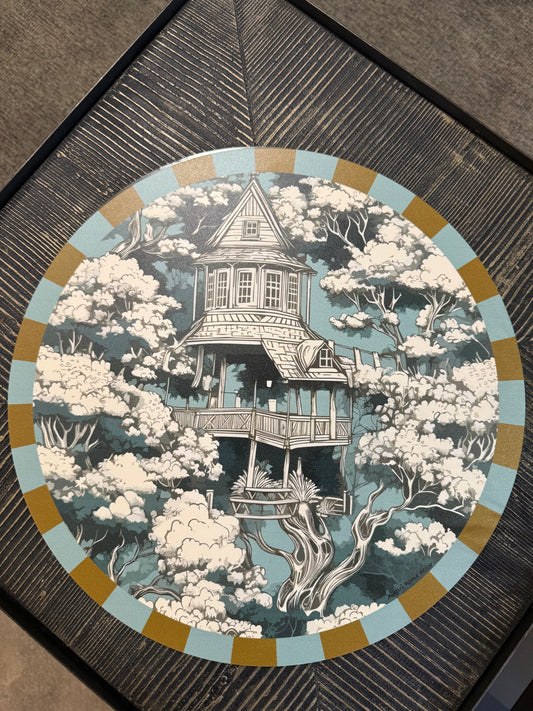 Placemat “la pagoda sull’albero” - ocra e carta da zucchero