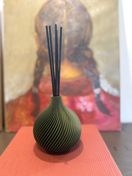 Dèco - collezione di porta profumi  - verde oliva