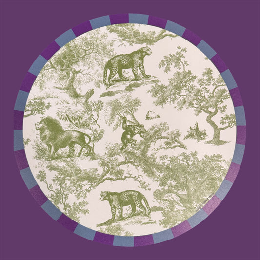 Collezione Toile sauvage - verde e viola